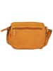 Bellicci Leder-Umhängetasche in Senf - (B)25 x (H)22 x (T)8 cm