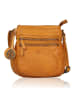 Bellicci Leder-Umhängetasche "Cynthia" in Senf - (B)22 x (H)24 x (T)9 cm