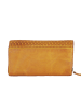 Bellicci Leder-Geldbörse "Eliza" in Senf - (B)18 x (H)9 x (T)4 cm