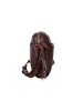 Bellicci Leder-Umhängetasche "Eloise" in Braun - (B)22 x (H)17 x (T)4 cm
