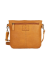 Bellicci Leder-Umhängetasche "Evangeline" in Senf - (B)22 x (H)32 x (T)3 cm
