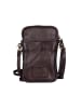 Bellicci Leder-Handytasche "Everly" in Braun - (B)11 x (H)19 x (T)2 cm