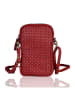 Bellicci Leder-Handytasche "Everly" in Rot - (B)11 x (H)19 x (T)2 cm