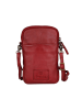 Bellicci Leder-Handytasche "Everly" in Rot - (B)11 x (H)19 x (T)2 cm