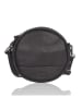 Bellicci Leder-Umhängetasche "Koko" in Schwarz - (B)18 x (H)18 x (T)5 cm