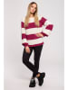 made of emotion Pullover in Weiß/ Pink