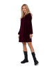 made of emotion Fluwelen jurk bordeaux