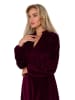 made of emotion Fluwelen jurk bordeaux