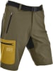 Maul Sport Funktionsbermudas "Doldenhorn" in Khaki/ Gelb/ Schwarz