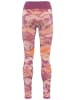 KARI TRAA Funktionsleggings "Mille" in Orange/ Rosa