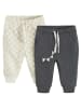 COOL CLUB 2-delige set: sweatbroeken antraciet/beige/wit