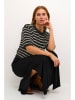 Kaffe Pullover in Schwarz/ Creme