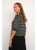 Kaffe Pullover in Schwarz/ Creme