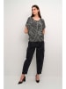Kaffe Bluse in Schwarz/ Weiß