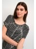 Kaffe Bluse in Schwarz/ Weiß