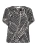 Kaffe Bluse in Schwarz/ Weiß