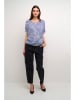 Kaffe Bluse in Blau/ Weiß