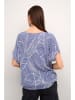 Kaffe Bluse in Blau/ Weiß
