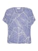 Kaffe Bluse in Blau/ Weiß