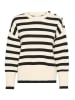 Kaffe Pullover in Creme/ Schwarz