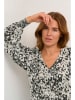 Kaffe Bluse in Schwarz/ Creme