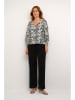 Kaffe Bluse in Schwarz/ Creme