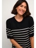 Kaffe Kleid in Schwarz/ Weiß