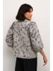 Kaffe Bluse in Hellgrau/ Creme