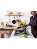 KitchenAid Wok "Classic" in Silber - Ø 28 cm
