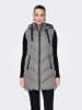JDY Doorgestikte bodywarmer grijs