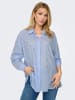 ONLY Blouse lichtblauw/wit