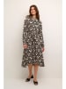 Kaffe Kleid in Schwarz/ Creme