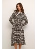 Kaffe Kleid in Schwarz/ Creme