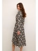 Kaffe Kleid in Schwarz/ Creme
