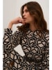 Kaffe Kleid in Schwarz/ Creme
