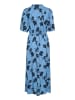 Kaffe Jurk blauw/zwart