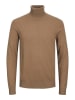 Jack & Jones Sweter "Emil" w kolorze jasnobrązowym