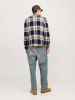 Jack & Jones Hemd "Classic Autumn" in Dunkelblau/ Beige