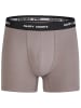 Happy Shorts 2er-Set: Boxershorts in Rot/ Grau