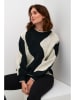 Kaffe Pullover in Schwarz/ Hellgrau