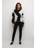 Kaffe Pullover in Schwarz/ Hellgrau