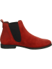 Think! Leder-Chelsea-Boots in Rot