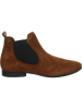 Think! Leren chelseaboots lichtbruin