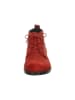 Think! Leren enkelboots rood