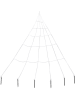 CHAKS Pajęczyna w kolorze biało-czarnym - dł. 300 cm