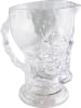 CHAKS Beker "Skull" transparant - 1,5 l