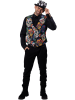 Party x People Kostuumbodywarmer "La Catrina" zwart/meerkleurig