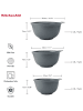 KitchenAid 3er-Set: Rührschüsseln in Grau