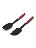KitchenAid 2tlg. Teigschaber-Set in Schwarz/ Rot - (L)30 cm