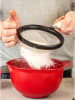 KitchenAid Sieb in Schwarz/ Creme - Ø 17,5 cm